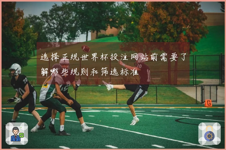 选择正规世界杯投注网站前需要了解哪些规则和筛选标准